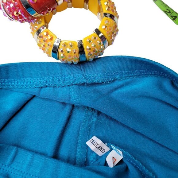 BLUE Pull On Leggings for Kids or Teens or Petite Body Size - Size S - Picture 4 of 9